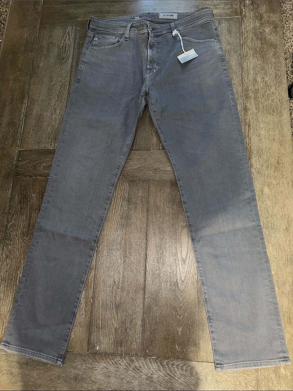 Ag Adriano Goldschmied Slim Tellis Jeans in Slate Gray 36x33 - Picture 4 of 4